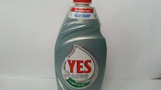 YES Platinum Dishwashing liquid [upl. by Cristi224]