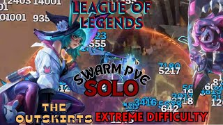 League of Legends  Swarm PvE EXTREME  Aurora PoV  The Outskirts SOLO [upl. by Eatnoid]