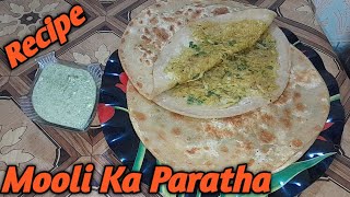 Easy Mooli Ka Paratha Recipe  Special Masalaydar Mooli Paratha  by Cooking with irum [upl. by Schild135]