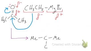 Grignard ReagentMediated Oxidation of Acetone to a 3° Alcohol RXN Mechanism [upl. by Anilas711]