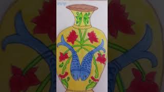 Easy pot decoration design [upl. by Chancellor]