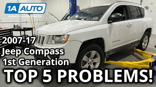 Top 5 Problems Jeep Compass SUV 1st Generation 20072017 [upl. by Janeva357]