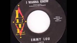 EMMY LOU amp GROUP  I WANNA KNOW  LOVE YA NEED YA  LUTE 6018  1961 [upl. by Siramed]