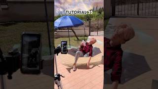 TUTORIAL Invisible objects😳TREND 👀result😂 trend magic tutorial backstage creativeshorts [upl. by Oidualc]