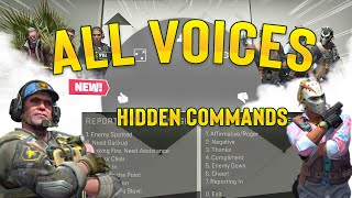 All Agents Chat Wheel and Radio Commands Voices  CSGO [upl. by Frans]