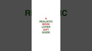 a realistic book lover gift guide booktube ad giftoriginal myrbthing [upl. by Collin]