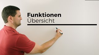 Funktionen Übersicht Funktionstypen Eigenschaften  Mathe by Daniel Jung [upl. by Llerot]