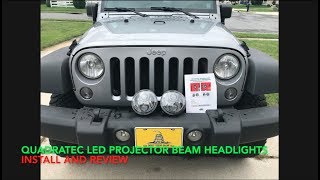 Quadratec LED Projector Headlights Designed by JW Speaker [upl. by Ailatan]