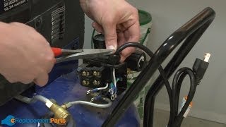 How to Replace the Power Cord on a Campbell Hausfeld Oilless Air Compressor Part  EC014500AV [upl. by Tilagram]