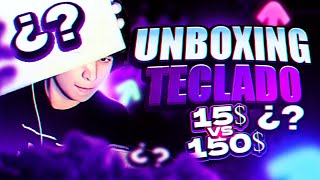 UNBOXING TECLADO DE 15 VS TECLADO DE 150 [upl. by Kenward]