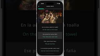 Soltera Lyrics English Translation  Shakira via LyricFluent app learnspanishwithshakira [upl. by Syramad578]