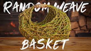 Open weave basket tutorial  Harvest basket diy  willow basket weaving for beginners [upl. by Ahsiei]