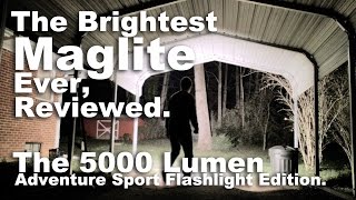 The Brightest Maglite Ever Reviewed 5000 and 2000 lumen monster flashlights [upl. by Iam]