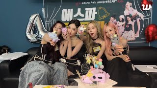 Eng Sub 241117 aespa 4th Anniversary Weverse Live [upl. by Isabelita]