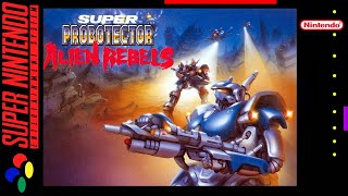 Super Probotector the Alien War on Super Nintendo  Full Game  Longplay Gameplay  No Commentary [upl. by Leiram68]