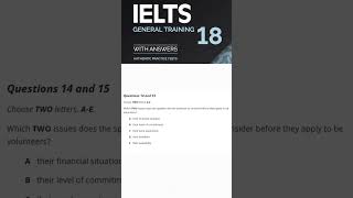 cambridge ielts 18 listening test Q1415 english listeninganswers ieltslistening [upl. by Mimi693]