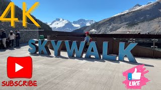 Skywalk jasper national park  2024 Columbia icefield  Jasper National Park Alberta Canada [upl. by Ecirum]