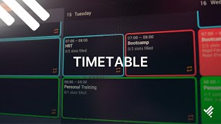 Timetable  LegitFit Training [upl. by Cilurzo]