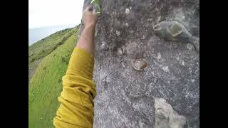 Climbing Harmonic convergence 6A in Garron point  Northern Ireland [upl. by Cristie13]