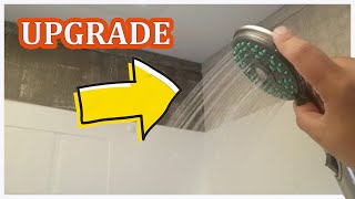 How to replace  upgrade your RV trailer camper shower head Dura Premium the best RV shower head [upl. by Tnomed]