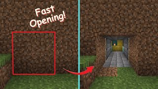 How to make a 2x2 FLUSH PISTON DOOR in Minecraft Bedrock [upl. by Airpal]