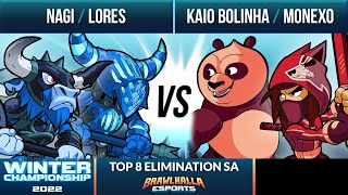 Nagi amp Lores vs Kaio Bolinha amp Monexo  Top 8  Winter Championship 2022  SA 2v2 [upl. by Angela]