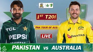 PAKISTAN vs AUSTRALIA 1st T20 MATCH 2024  PAK vs AUS LIVE SCORES amp COMMENTARY  RAIN UDPATE [upl. by Steere]