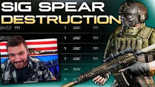 The SIG SPEAR goes CRAZY on CUSTOMS  Escape From Tarkov [upl. by Myranda228]