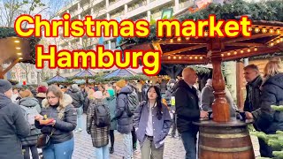 Christmas market in Hamburg 4K [upl. by Owen970]