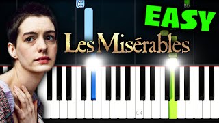 Les Misérables  I Dreamed A Dream  EASY Piano Tutorial [upl. by Eerrehc959]