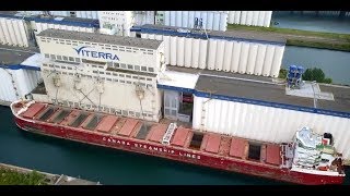 Grain loading and discharge operations – MV CSL StLaurent – Thunder Bay to Montreal [upl. by Melisenda]