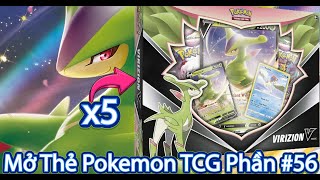 Mở 5 Hộp Virizion VBox Pokemon TCG [upl. by Levram]