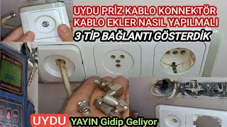 UYDU TV Prizi L TİP Konnektör Kablo Ek 3 Tip Bağlantı Nasıl Yapılır [upl. by Diamond]