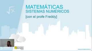 Matemáticas  Sistemas numéricos [upl. by Lamson]