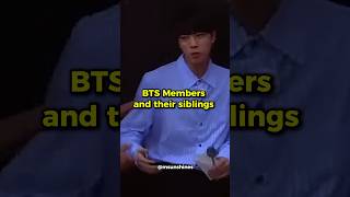 BTS Meet Their Siblings – A Family Overview bts shorts [upl. by Norha451]