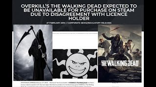 OVERKILLs The Walking Dead REMOVED FROM STEAM  Background [upl. by Bonnice128]