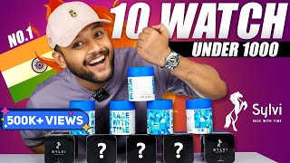 UNBOXING Indias Best Men Watches Under 7001000 🔥 Sylvi Watch Haul Review 2023  ONE CHANCE [upl. by Mariquilla]