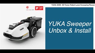 Yuka 2000 Rear Sweeper Bagger Attachment and Extra Battery Unbox and Install [upl. by Tymon]