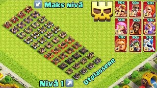 Every XBow levels vs All Max Super Troops  Clash of Clans [upl. by Kcirddet]