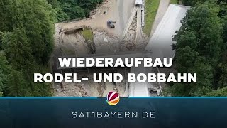 Baubeginn am Königssee Wiederaufbau der Bob und Rodelbahn [upl. by Ariayek480]