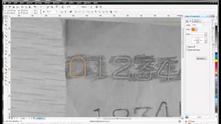 How to draw numbers in CorelDraw coreldraw bezier tutorial China dot pin marking machine [upl. by Ennyleuqcaj839]