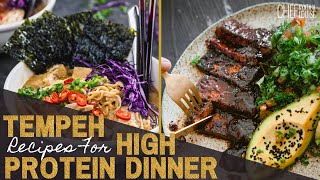 Tempeh Recipe Ideas For High Protein Vegan Dinner PlantBased And Tasty Meals  Chef Cynthia Louise [upl. by Ardnohsal439]