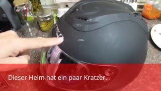 Wie kann ich tiefe Kratzer aus einem Motorradhelm entfernen [upl. by Rina]