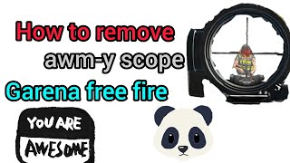 how to remove awmy scope garenafreefire freefire awmheadshot remove [upl. by Attenej447]