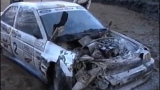 Monster Crash British Rallycross Grand Prix 1994 Martin Schanche Fire Ball Brands Hatch BBC Top Gear [upl. by Ahsilahk824]