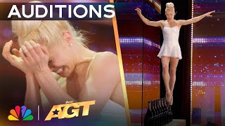 Ballerina Ashlee Montague Balances On GLASS BOTTLES  Auditions  AGT 2024 [upl. by Gibbons]