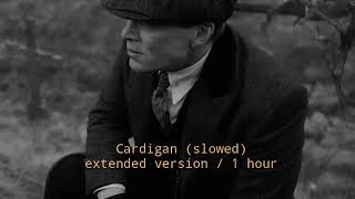 Cardigan slowed  Looped best part and sound instrumental  extendend song 1 hour [upl. by Eikcir]