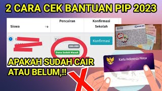 CARA CEK PIP SUDAH CAIR ATAU BELUM TAHUN 2023 [upl. by Cesya]