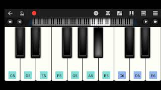 Thoovanathumbikal bgm mobile piano cover [upl. by Anoo]