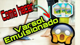 ✅ COMO HACER VARSOL EMULSIONADOVARSOL ECOLOGICOVarsol desinfectante [upl. by Lantha]